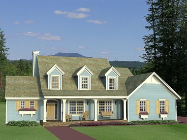 Country Home Plan, 023H-0166