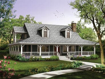 2-Story Country Home, 057H-0034
