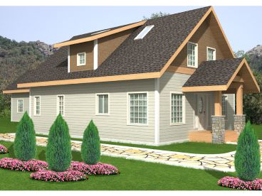 Narrow Lot House Plan, 012H-0198