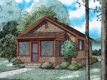 Cabin House Plan, 025H-0353