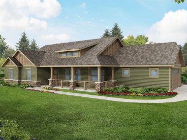 Ranch Home Design, 051H-0215