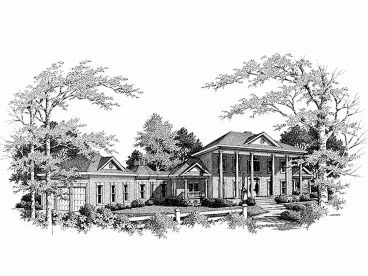 Plantation House Plan, 007H-0112