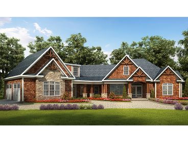Craftsman House Plan, 019H-0159