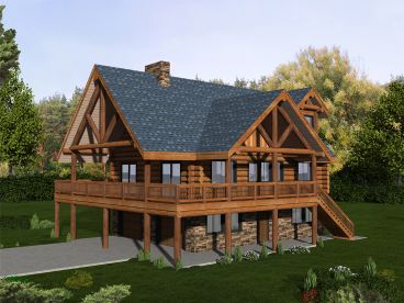 Log Home Plan, 012H-0079