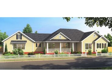 Traditional Ranch House Plan, 059H-0224