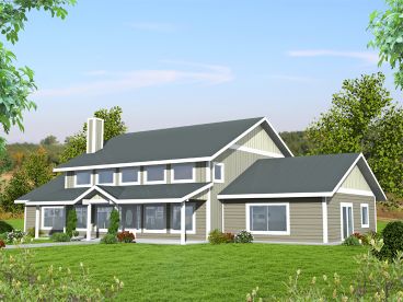 Two-Story Country House Plan, 012H-0256
