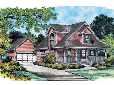 Small Country Home Plan, 043H-0010