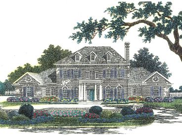 Colonial Home Plan, 002H-0063