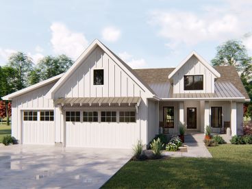 Small Country House Plan, 050H-0172