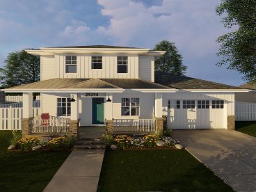 Two-Story Home Plan, 050H-0128