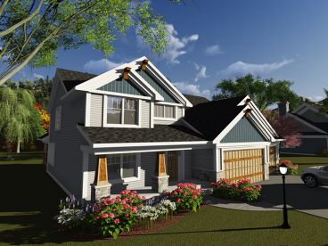 Craftsman Home Plan, 020H-0396