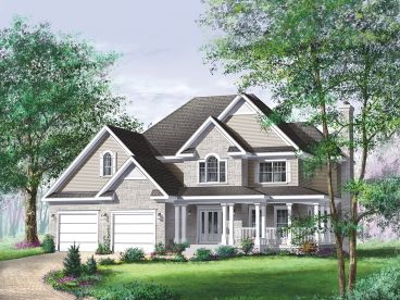 Country Traditional House Plan, 072H-0010