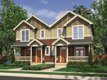 Duplex House Plan, 034M-0024