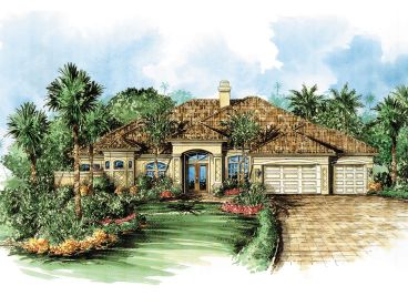 Florida Style Home Plan, 040H-0008