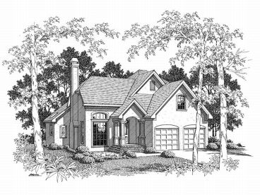 Stucco Home Design, 030H-0033