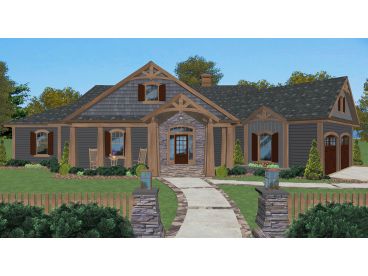Craftsman House Plan, 007H-0154