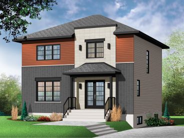 Two-Story House Plan, 027H-0387