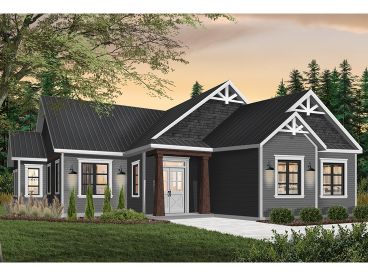 Craftsman House Plan, 027H-0433