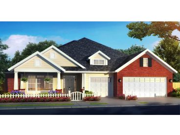 Traditional Ranch Home Plan, 059H-0209