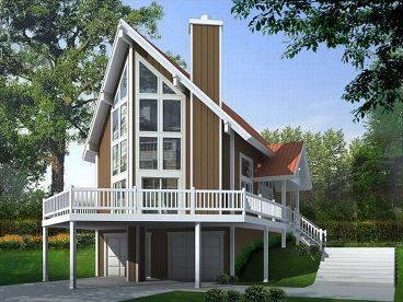 A-Frame House Plan, 026H-0114
