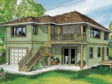 Two-Story House Plan, 051H-0304