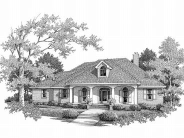 Ranch Home Plan, 004H-0071