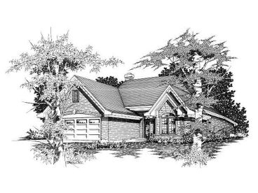 Ranch Home Design, 061H-0045