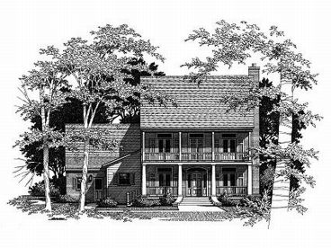 Colonial House Plan, 030H-0067