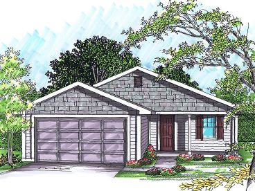 Small Ranch House Plan, 020H-0229