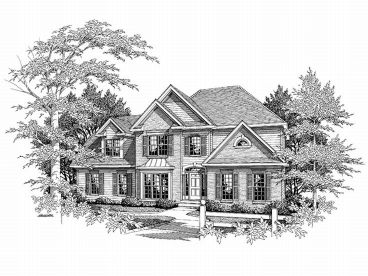 Two-Story House Plan, 019H-0084
