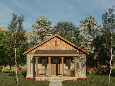 Vacation Cabin Plan, 025H-0352