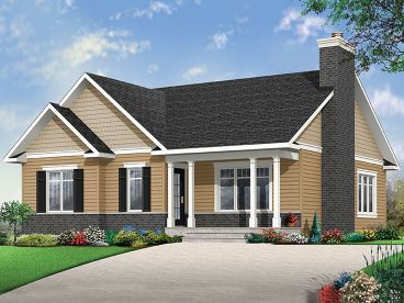 Narrow Lot House Plan, 027H-0423