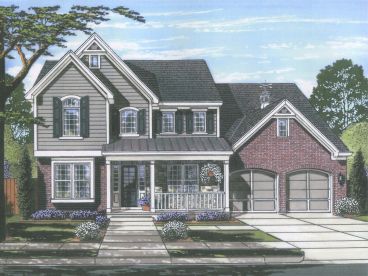 Country Traditional House Plan, 046H-0140