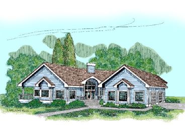 One-Story Home Plan, 013H-0022