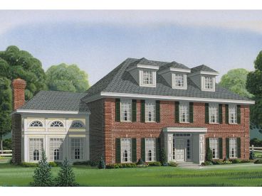 Colonial House Plan, 054H-0052