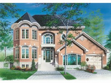 Two-Story House Plan, 027H-0041