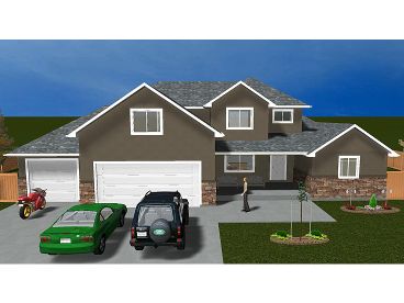 Two-Story House Plan, 065H-0014