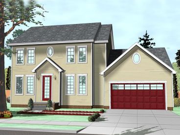 Two-Story House Plan, 050H-0107