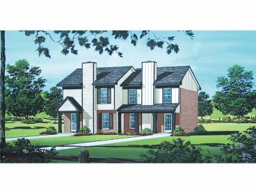 Duplex House Plan, 021M-0003