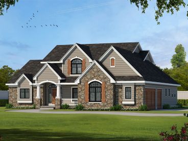 Two-Story House Plan, 031H-0436