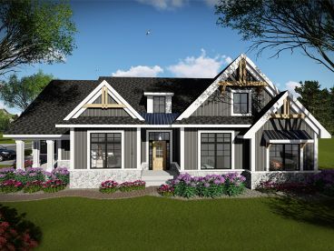 Craftsman House Plan, 020H-0486