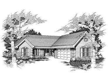 Ranch House Plan, 061H-0036