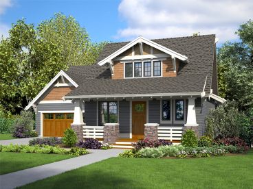 Craftsman House Plan, 034H-0458