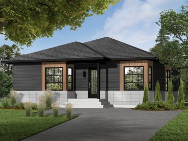 Small Ranch House Plan, 027H-0367