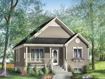 Cottage House Plan, 072H-0043