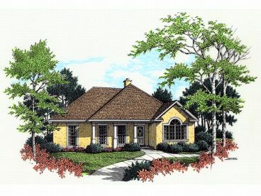 Sunbelt House Plan, 021H-0034