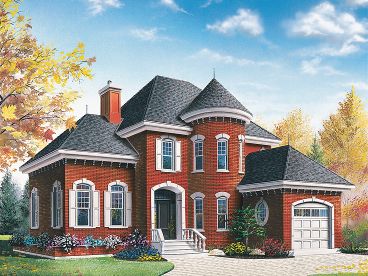 Two-Story House Plan, 027H-0204