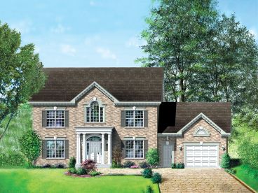 Colonial House Plan, 072H-0009