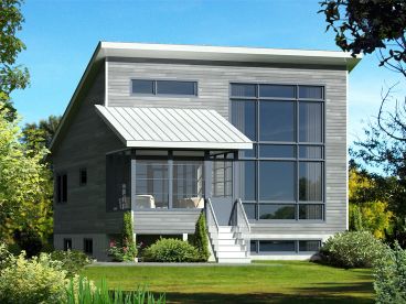 Modern Vacation House, 072H-0201