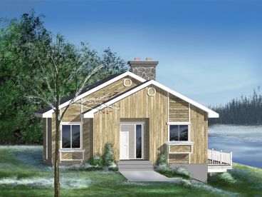 Vacation Cabin Plan, 072H-0014